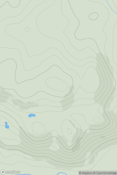 Thumbnail image for Creag Bhreac [Altnaharra to Dornoch] showing contour plot for surrounding peak
